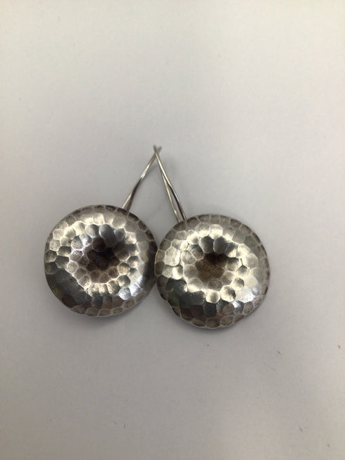 Artisans Hammred Silver Earrings